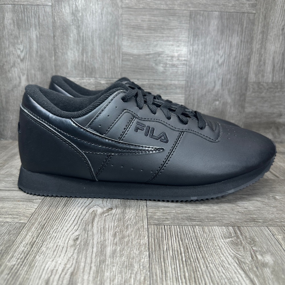 Fila Sneakers Womens 9.5 Black Lifestyle Casual Low Top NEW